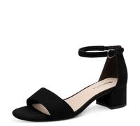 Tamaris Sandalias Con Tacón para Mujer, Textil, Negro, 37 EU