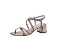 Tamaris Sandalias Con Tacón para Mujer, Textil, Rosa Purpurina, 40 EU
