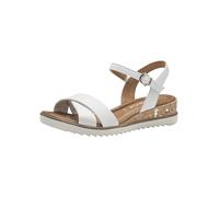 Tamaris Sandalias de cuña para mujer 1-28106-42, Blanco, 39 EU