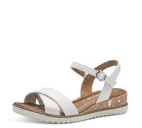 Tamaris Mujer 1-28106-42, Sandalias con cuña, Blanco, 39 EU
