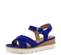Tamaris Sandalias de cuña para mujer 1-28202-42, azul real, talla 38 EU, azul real, 38 EU