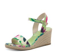 Tamaris Sandalias de cuña para mujer 1-28300-42, Green Comb, talla 39 EU, Green Comb, 39 EU