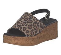 Tamaris Sandalias de cuña para mujer 1-28393-42, leopardo, talla 37 EU, leopardo, 37 EU
