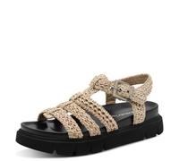 Tamaris Sandalias de cuña para mujer 1-28402-46, color beige, talla 38 EU