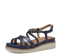 Tamaris Sandalias de cuña para mujer, color azul marino, talla 40 EU, azul marino, 40 EU