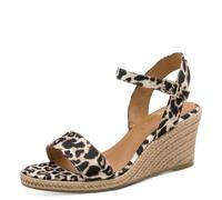 Tamaris Sandalias de cuña para mujer, leopardo, talla 42 EU 1-28300-42