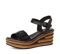 Tamaris Sandalias de mujer, sandalias para mujer,plantilla TOUCHIT, Negro , 38 EU
