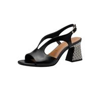 Tamaris Sandalias de piel, Negro, 36 EU