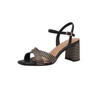 Tamaris Sandalias para mujer 1-28320-44, Peine negro y negro, 37 EU