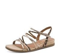 Tamaris Sandalias para mujer en plata/platino, beige, 36 EU