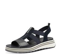 Tamaris Sandalias para mujer, sandalias para mujer, plantilla intercambiable, forro cómodo, Azul marino., 40 EU