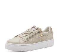 Tamaris Sneaker, Zapatillas Mujer, Ivory Gold Cream, 43 EU