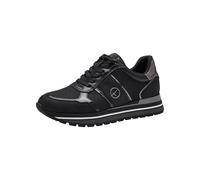 Tamaris Zapatillas Veganas para Mujer, Negro Combinado, 38 EU
