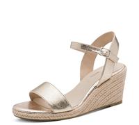 Tamaris Women's 1-28300-42 Sling Sandal, dorado claro, 41 EU