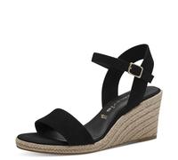 Tamaris Women's 1-28300-42 Wedge Sandal, Black, 35 EU