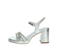 Tamaris Damen 1-28355-44, Sandalia con talón Mujer, Silver Glam, 37 EU