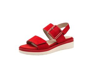 Tamaris Women's 8-88706-42 Wedge Sandal, Rojo (Red Suede), 41 EU