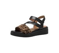 Tamaris Comfort Damen Keilsandale Multiadjustable, Sandalias con cuña Mujer, Black Leo, 38 EU