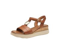 Tamaris Women's Comfort Damen Keilsandale Wedge Sandal, coñac, 36 EU