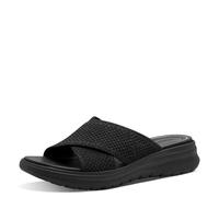 Tamaris Women's Comfort Damen Pantolette Wide Fit Waschbar Sandal, Black Uni, 6 UK
