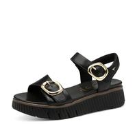 Tamaris Women's Comfort Damen Sandale Multiadjustable, Black, 40 EU