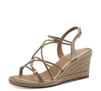 Tamaris Women's Damen 1-28345-44 Wedge Sandal, Bronce, 40 EU