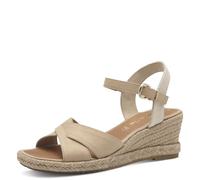 Tamaris Women's Damen 1-28367-42 Wedge Sandal, Tan, 37 EU