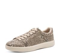 Tamaris Zapatillas Bajas para Mujer 1-23719-45, Color Beige, Talla 38 EU, Beige Snake, 38 EU