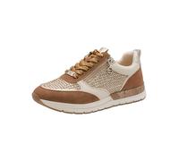 Tamaris Zapatillas deportivas bajas 'Almina' cognac / oro / plata / blanco 41 cognac / oro / plata / blanco