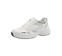 Tamaris Zapatillas Bajas para Mujer 1-23759-45, Color Blanco/Plateado, Talla 38 EU, Blanco y Plateado, 38 EU