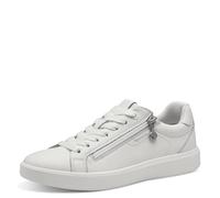 Tamaris Zapatillas bajas para mujer, plantilla intercambiable, Blanco, 38 EU