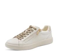 Tamaris Zapatillas Bajas Planas para Mujer, Color Blanco Roto, Talla 39