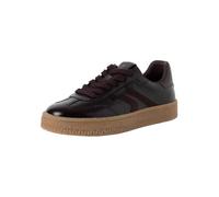 Tamaris Zapatillas Bajas Planas para Mujer, Color marrón (Mocca Patent), 41