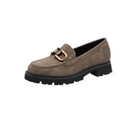 Tamaris Zapatilla de Piel para Mujer, Ajuste Ancho, 8-84701-47, Gris Topo Suede 41