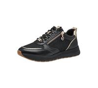 Tamaris Zapatillas de Caña Baja para Mujer, Mezcla de Materiales Textiles Y Sintéticos, Negro Combinado, 38 EU