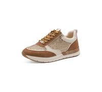 Tamaris Zapatillas deportivas bajas 'Almina' cognac / oro / plata / blanco 41 cognac / oro / plata / blanco