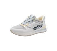 Tamaris Comfort Damen Sneaker Low 8-83737-46, Zapatillas Mujer, Blanco y Azul, 40 EU