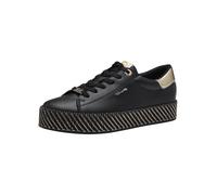 Tamaris Damen 1-23713-42, Sneaker Mujer, Negro y Dorado, 40 EU