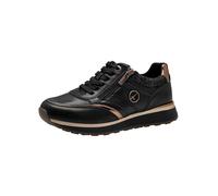 Tamaris Zapatillas para Mujer con Plantilla Extraíble, Negro/Cobre, 41 EU