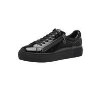 Tamaris Zapatillas Veganas para Mujer, Negro Charol, 37 EU