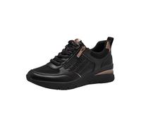 Tamaris Zapatillas Veganas para Mujer, Negro/Cobre, 39 EU