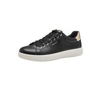 Tamaris Zapatillas Veganas para Mujer, Negro Y Dorado, 37 EU