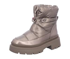 Tamaris zapatos cómodos para mujer, zapatos con cordones para mujer, forro cálido, zapatos con cordones, zapatos de calle, corbata baja, platino, 37 EU