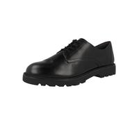 Tamaris Zapatos Veganos de Cordones de Caña Baja para Mujer, Negro Mate, 38 EU