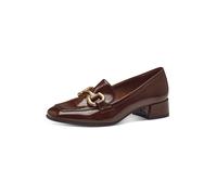 Tamaris Zapatos de Plataforma para Mujer, Tacón Cuadrado, Cómodos, Coñac, 38 EU