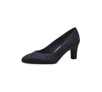 Tamaris Zapatos de Salón para Mujer, Textiles, Tacón Cuadrado, Veganos, Azul Marino, 40 EU