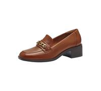 Tamaris Zapatos de Plataforma de Piel para Mujer, Cómodos, Coñac, 39 EU