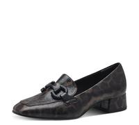 Tamaris Zapatos de Plataforma para Mujer, Tacón Cuadrado, Cómodos, Leopardo, 42 EU
