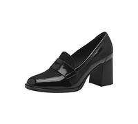 Tamaris Zapatos de Plataforma para Mujer, Tacón Cuadrado, Diseño Vegano, Negro Combinado, 40 EU