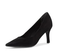 Tamaris Zapatos de Salón para Mujer, de Piel, Tacón de Aguja, Cómodos, Negro Estructura, 40 EU
